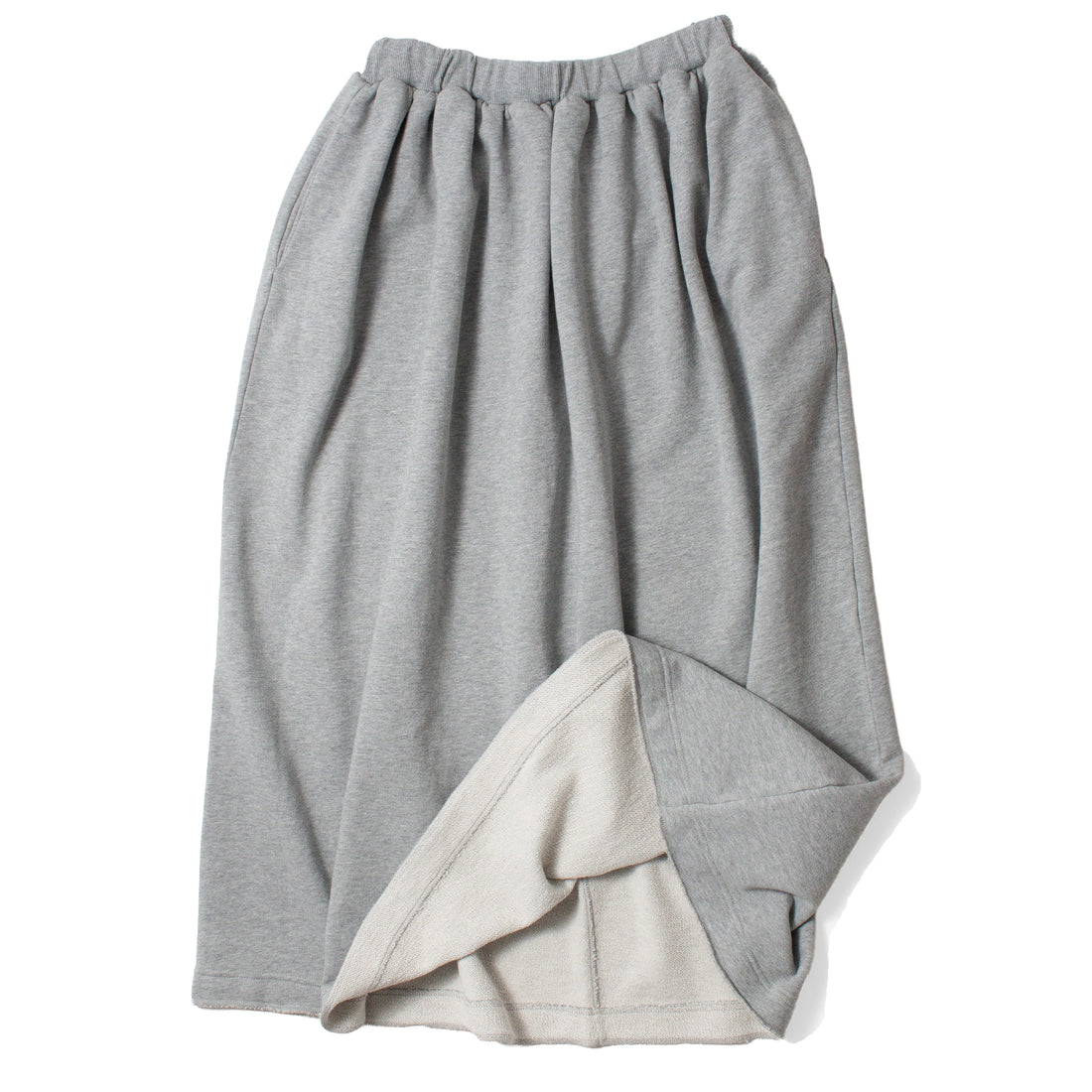 Ichi Antiquités French Terry Skirt in Gray