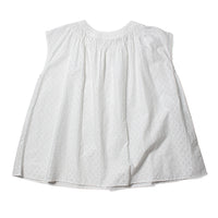 Ichi Antiquités Jacquard Sleeveless Blouse in Trellis