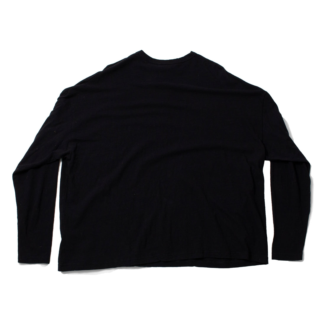 Ichi Antiquities Loose Pullover in Black Knit Cotton