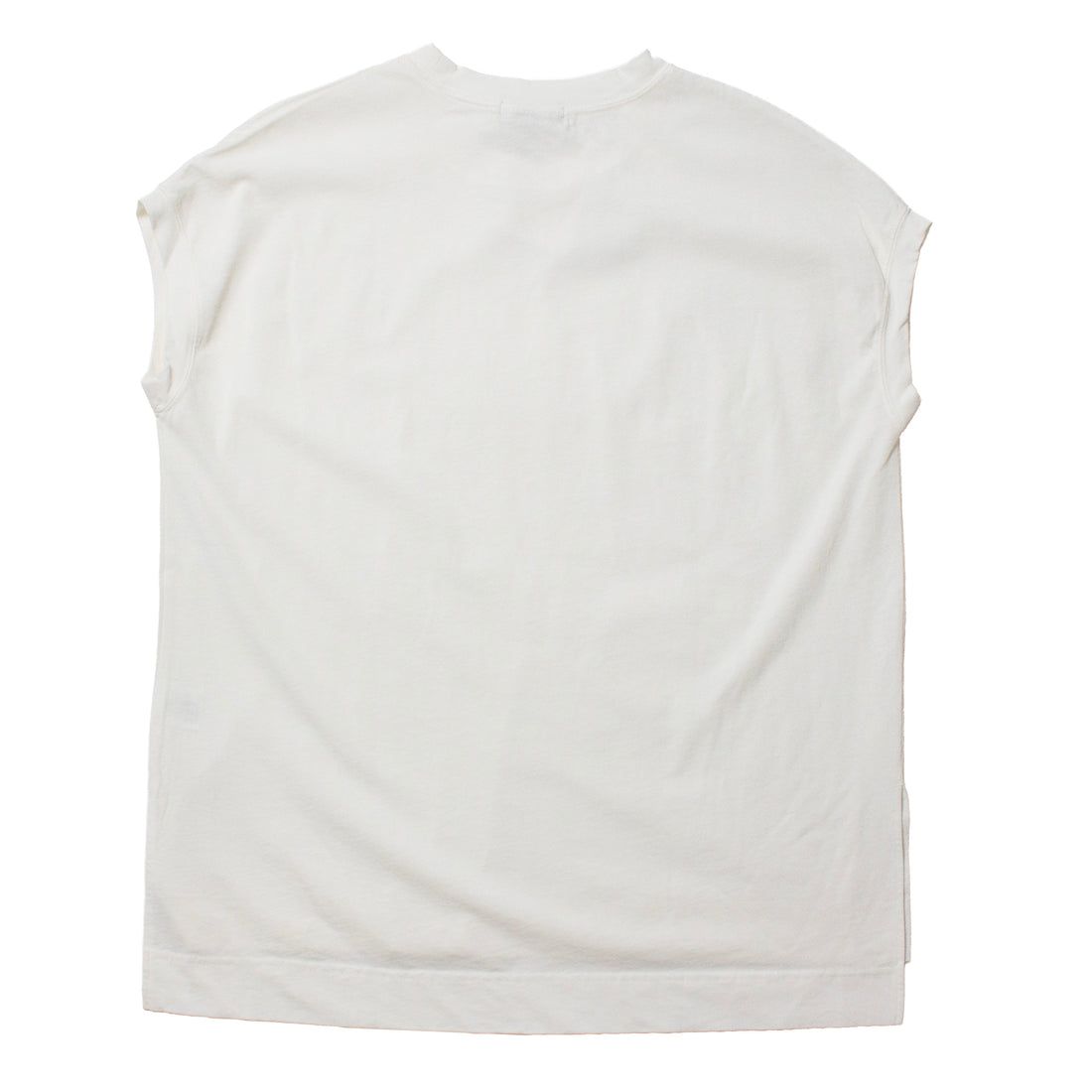 Ichi Antiquités Sleeveless Cotton Pullover in White