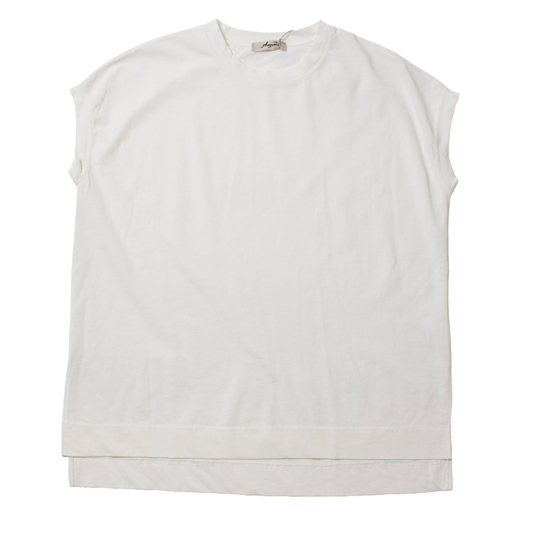 Ichi Antiquités Sleeveless Cotton Pullover in White