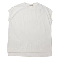Ichi Antiquités Sleeveless Cotton Pullover in White
