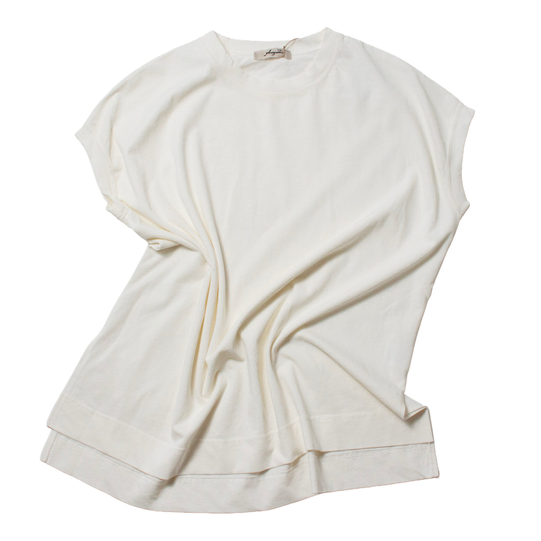 Ichi Antiquités Sleeveless Cotton Pullover in White