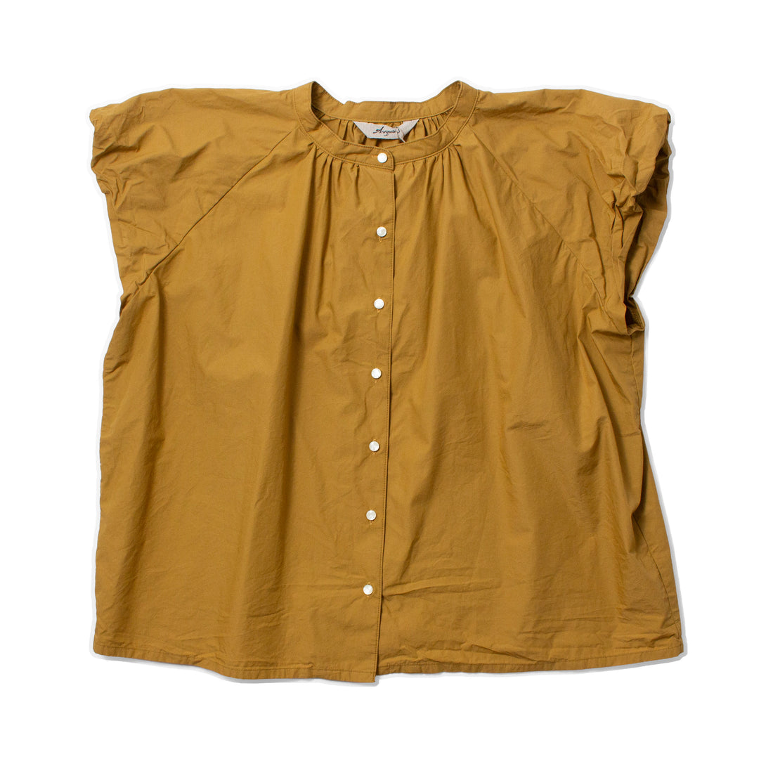 Ichi Antiquités Typewriter Shirt in Mustard
