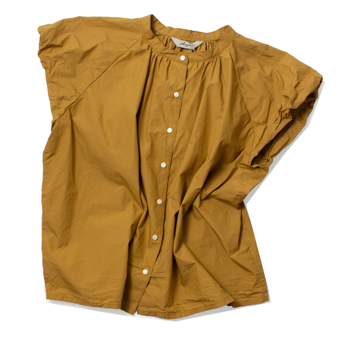 Ichi Antiquités Typewriter Shirt in Mustard