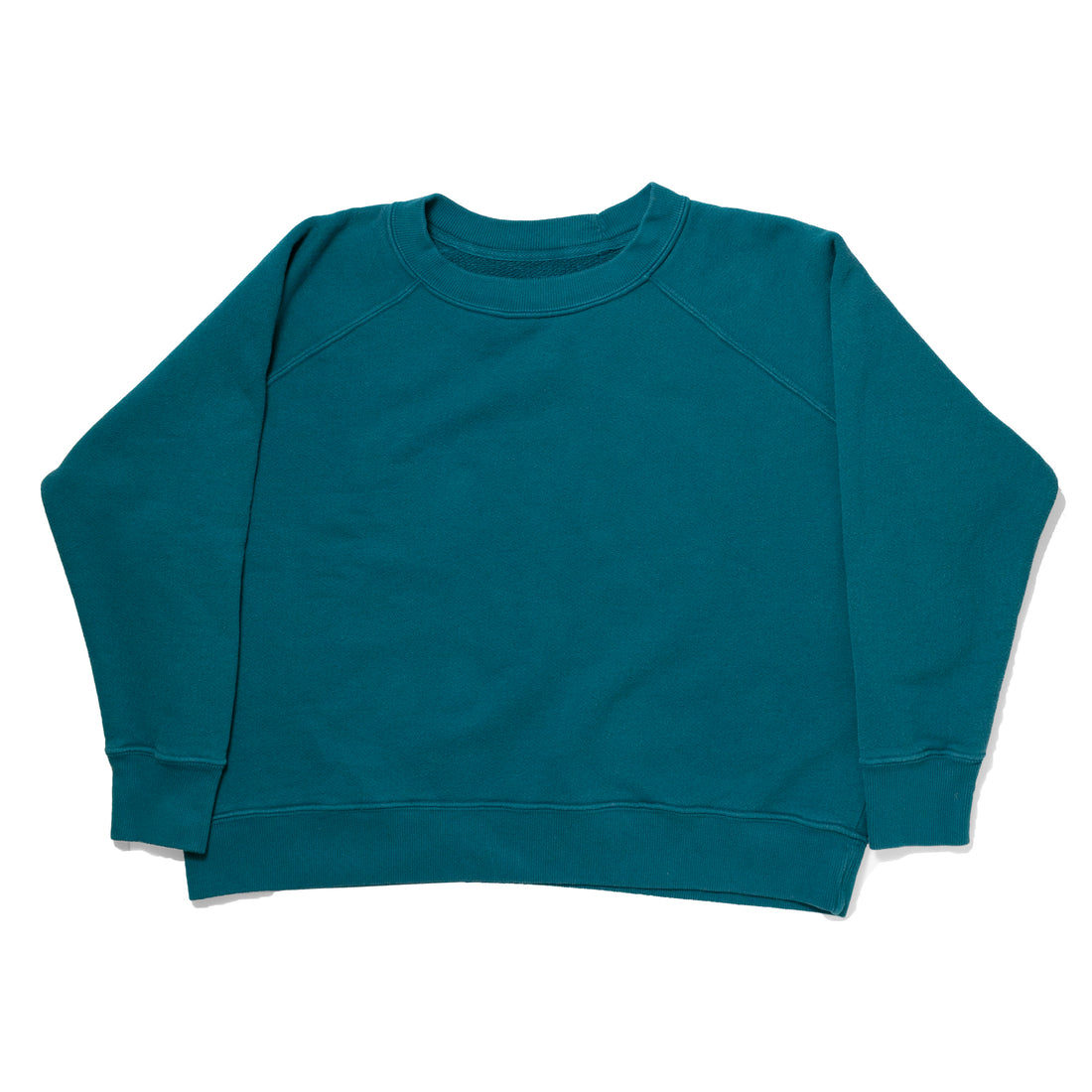 JUDITH Boxy Raglan Crew in Vintage Juniper