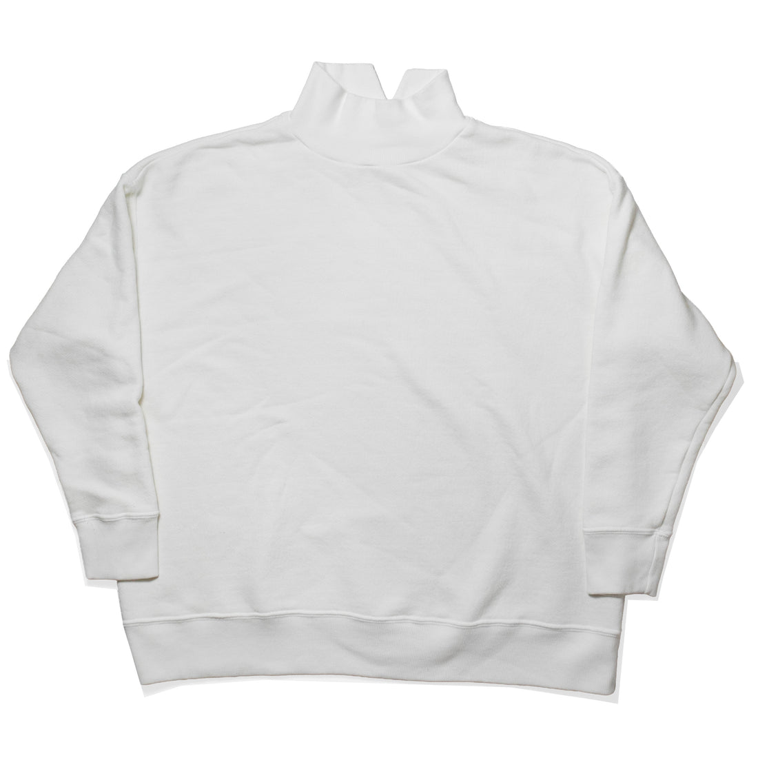 JUDITH Oversized Mockneck in White