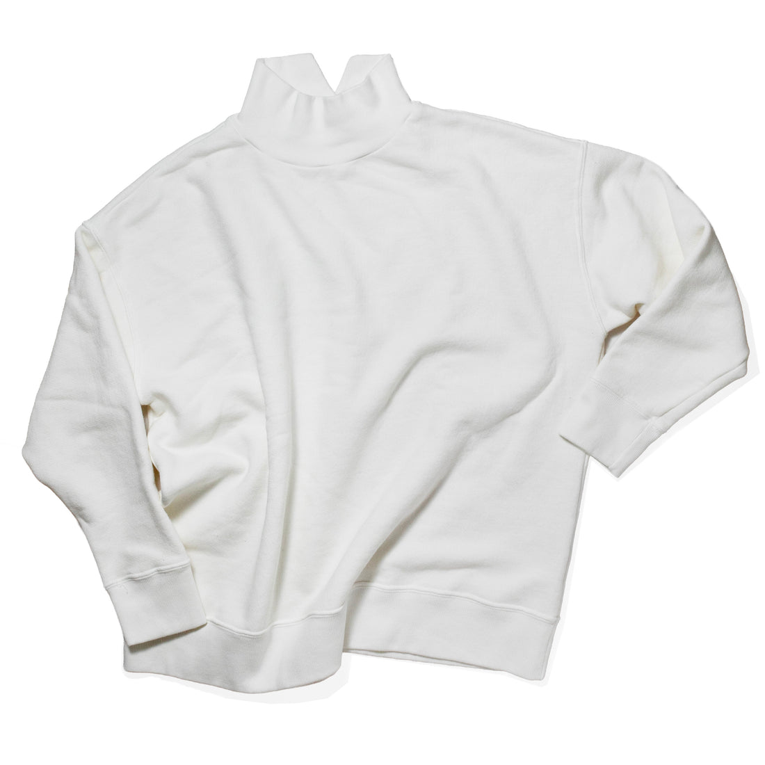 JUDITH Oversized Mockneck in White