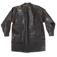 Jesse Kamm Band Collar Okuda Jacket in Brown Lacquer