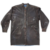 Jesse Kamm Band Collar Okuda Jacket in Brown Lacquer