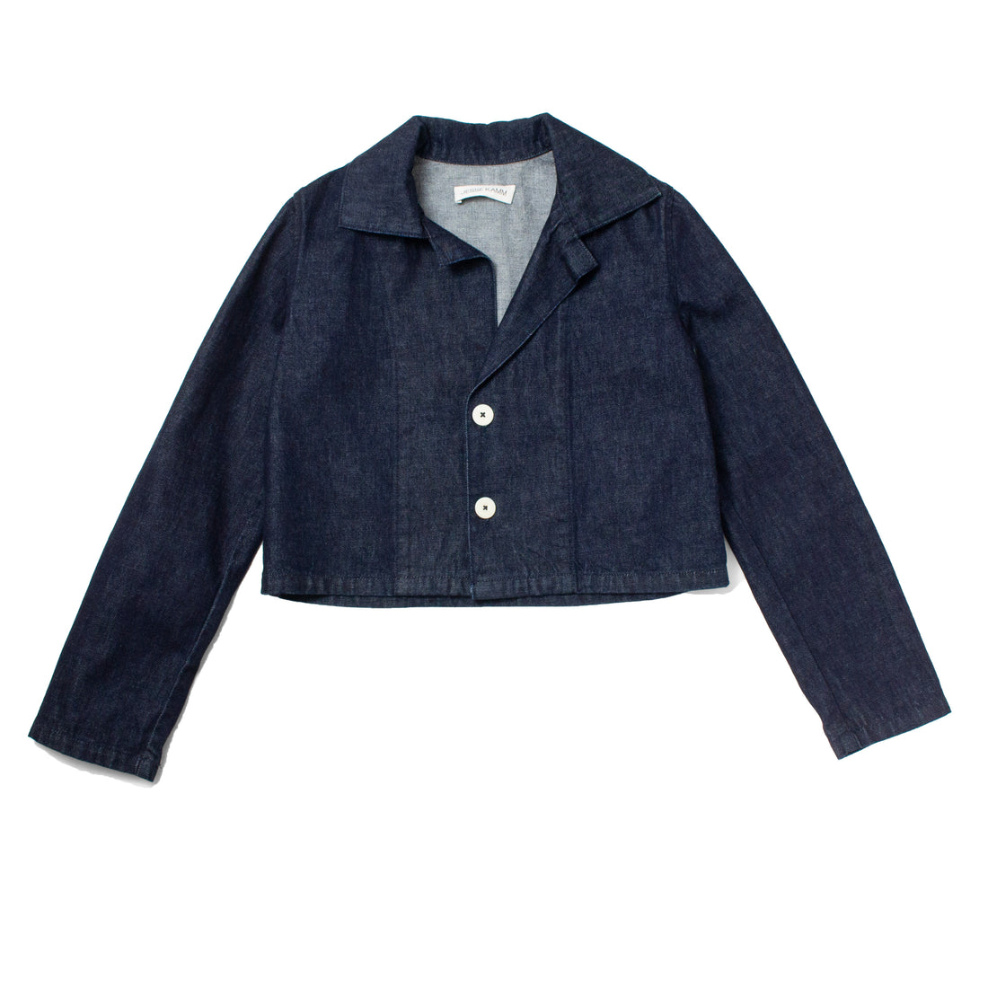 Jesse Kamm Jones Jacket in Dark Denim with Indigo Stitch
