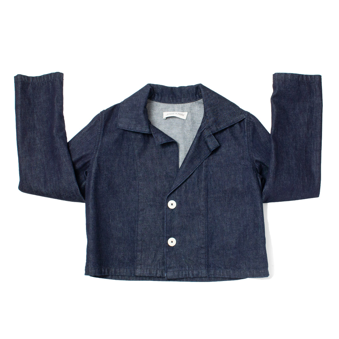 Jesse Kamm Jones Jacket in Dark Denim with Indigo Stitch