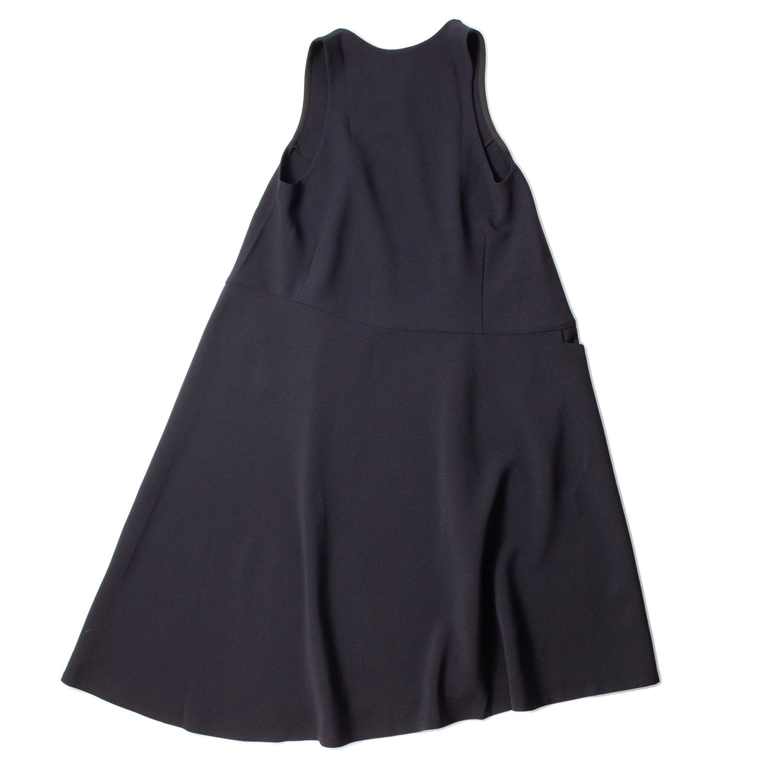 Kaarem Diagonal Xéo A-Line Pocket Dress in Black Blue