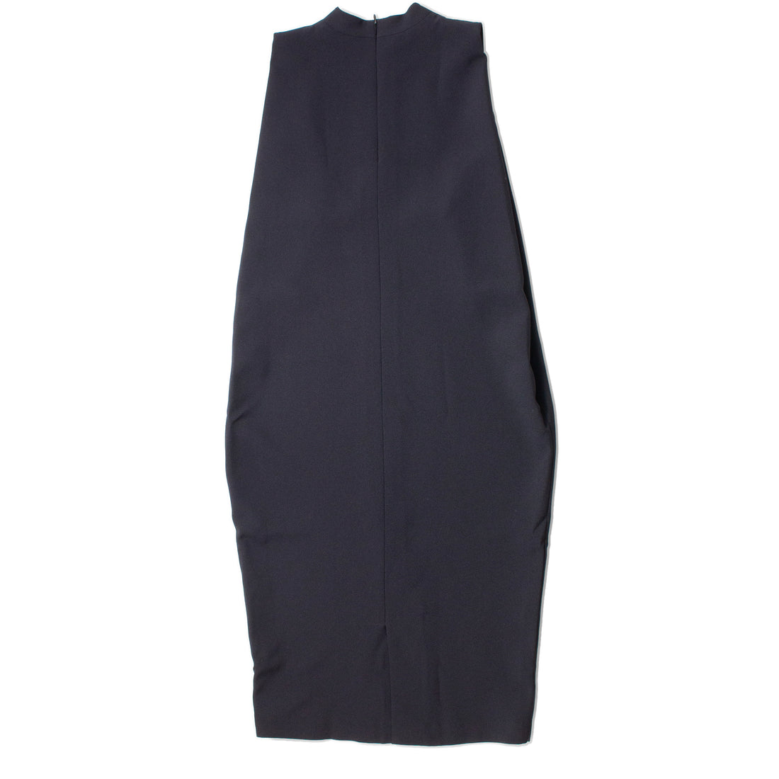 Kaarem Dill High Collar Dress in Black Blue