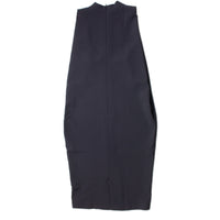 Kaarem Dill High Collar Dress in Black Blue