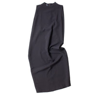 Kaarem Dill High Collar Dress in Black Blue