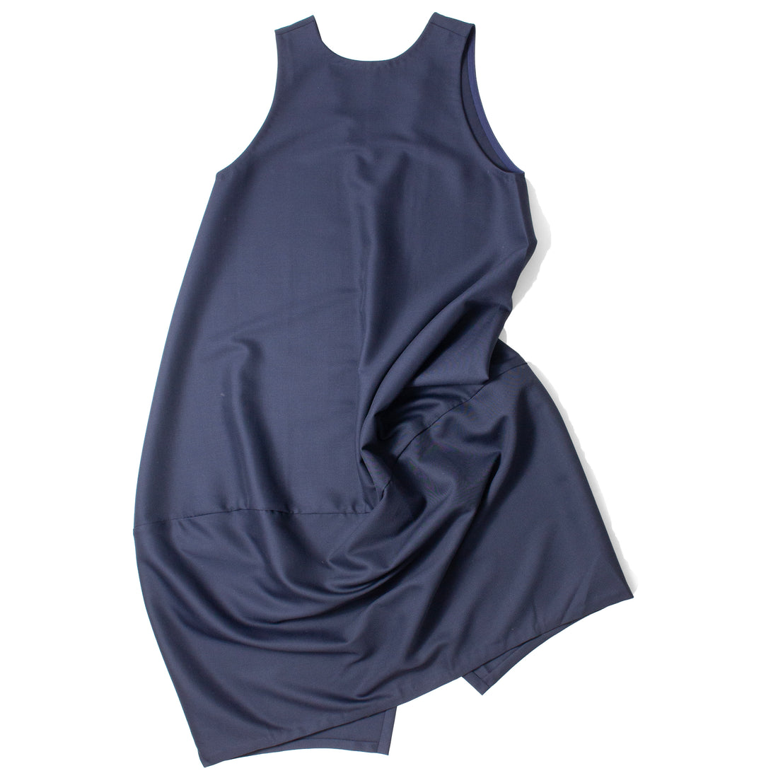 Kaarem Jar Sleeveless Back Dress in Dark Blue