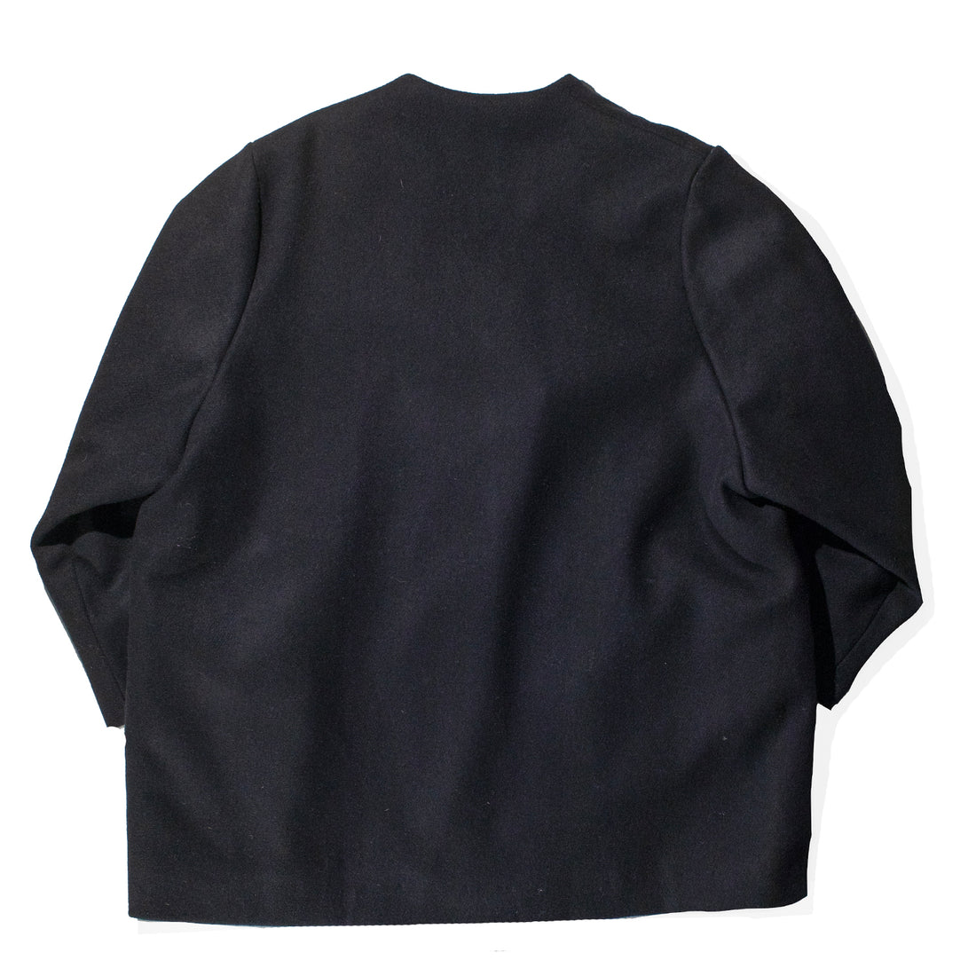 Kaarem Keiki Overlap Pocket Coat in Black