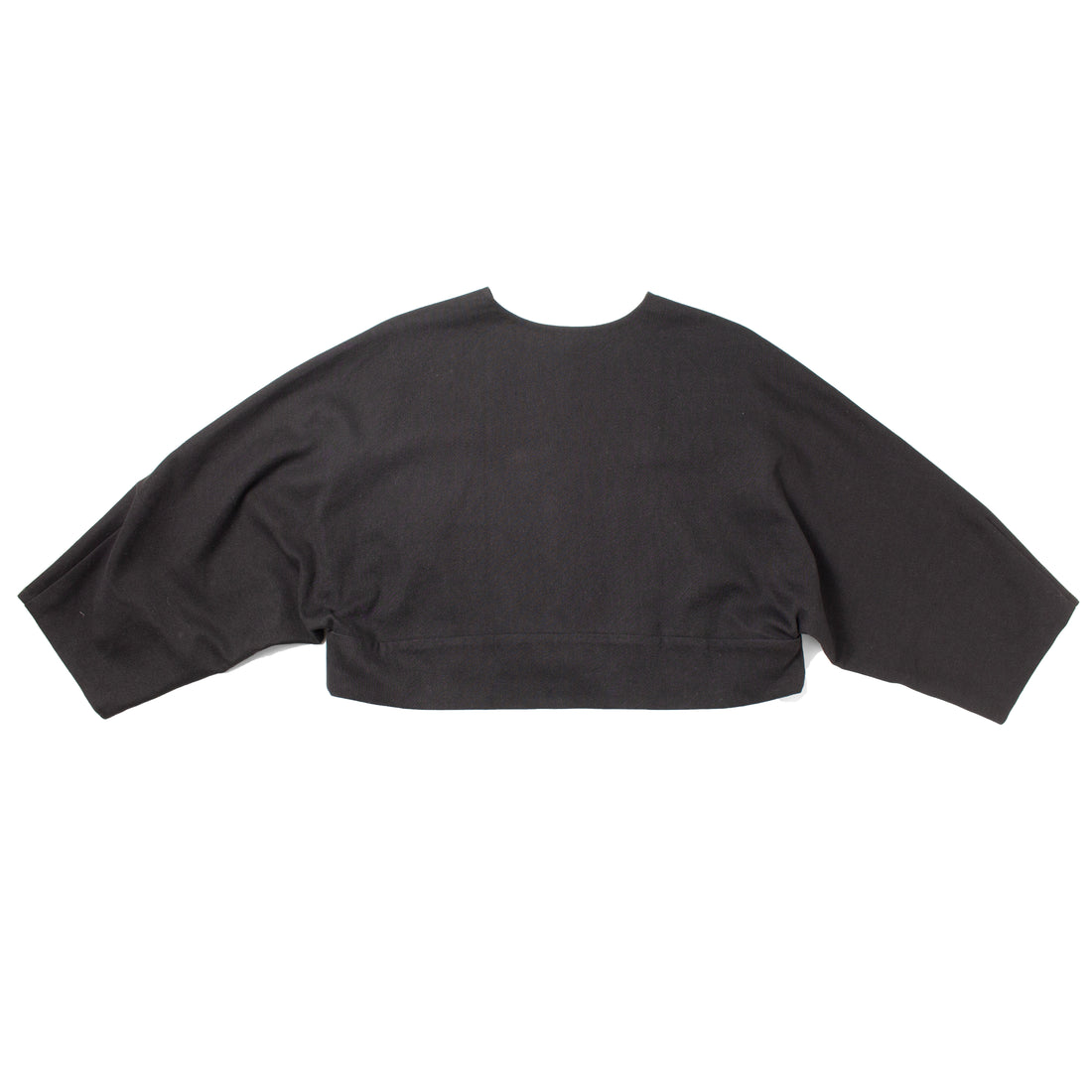 Kaarem Sponge Cropped Boxy Jacket in Black