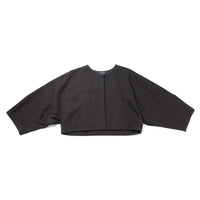 Kaarem Sponge Cropped Boxy Jacket in Black