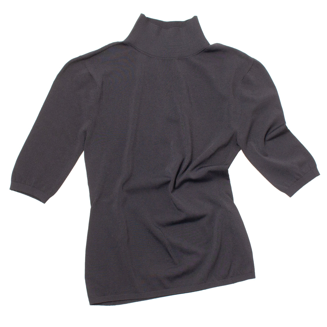 Kallmeyer Finn Short Sleeve Turtleneck in Black