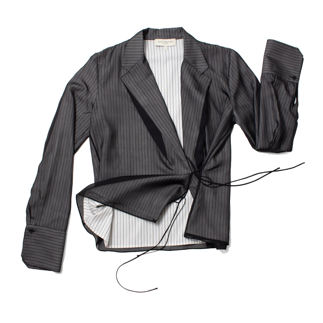 Kallmeyer Jennie Evening Blouse in Black/White