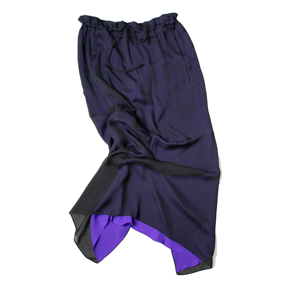 Kallmeyer Regina Drawstring Skirt in Black/Iris