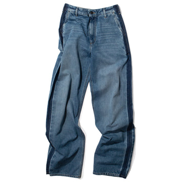 Kallmeyer Wide Leg Column Jean in Pure Blue Tuxedo