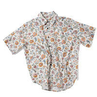 Kasmaria Classic Oversized Short Sleeve Shirt in Liberty of London Linen Cotton