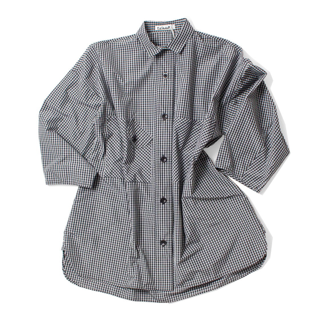 Kasmaria Classic Short Smock Dress in Poly Cotton Taffetta