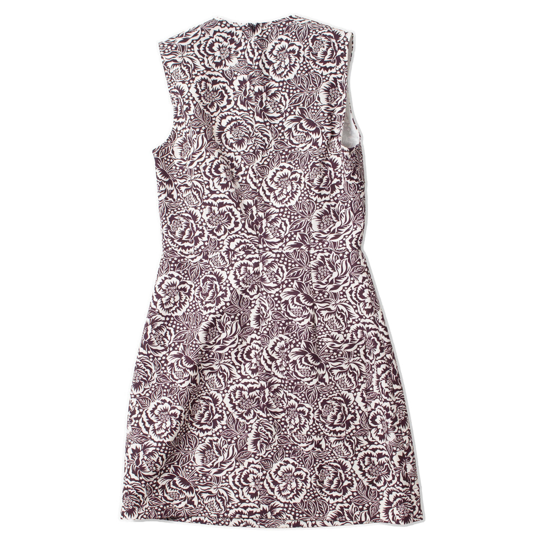 Kasmaria Mini Dress in Liberty of London Brown and White Floral Canvas