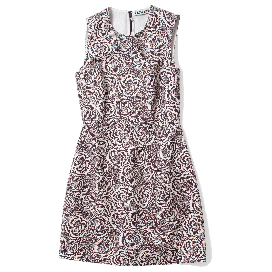 Kasmaria Mini Dress in Liberty of London Brown and White Floral Canvas