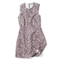 Kasmaria Mini Dress in Liberty of London Brown and White Floral Canvas