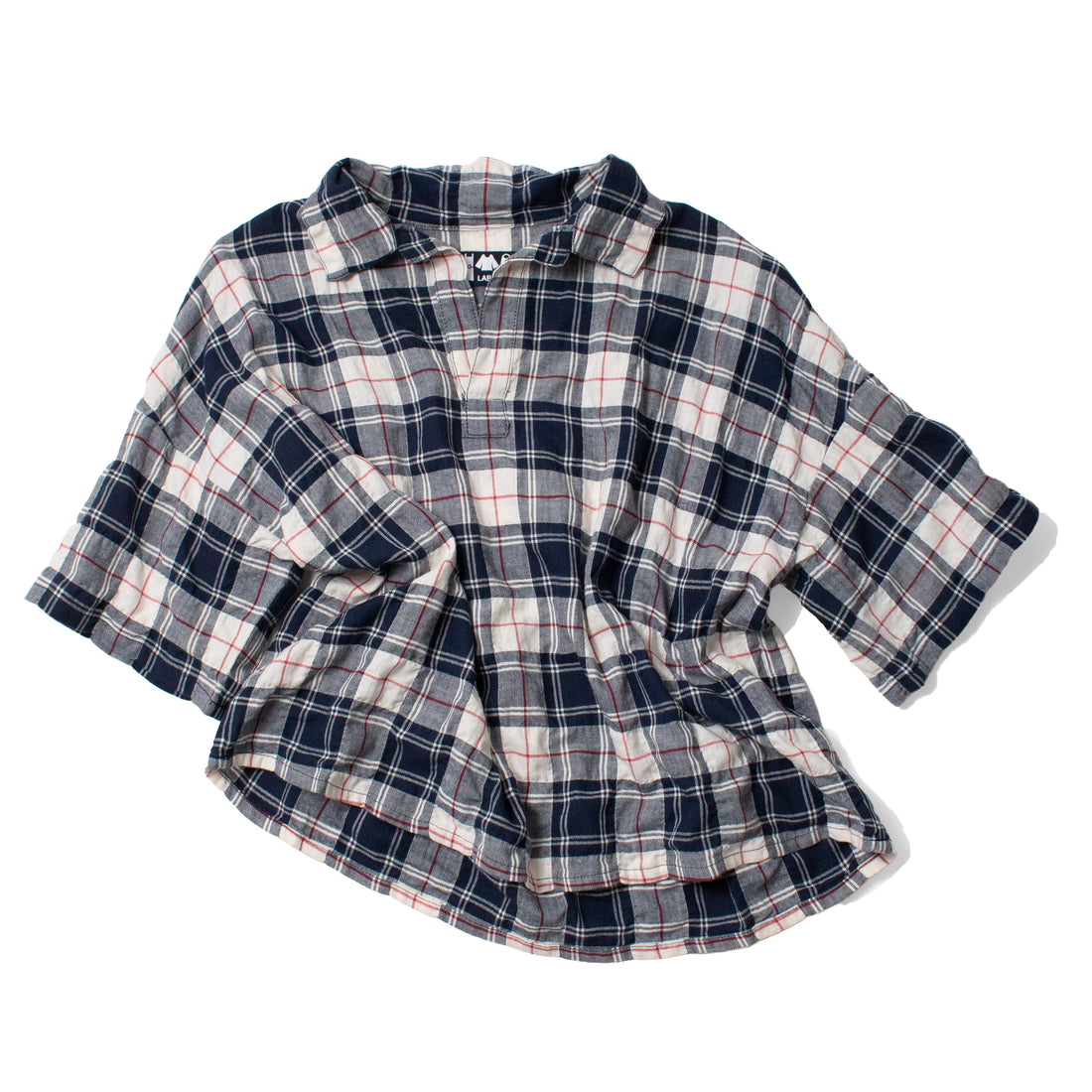 Labo.Art Flora Top in Panna Checks
