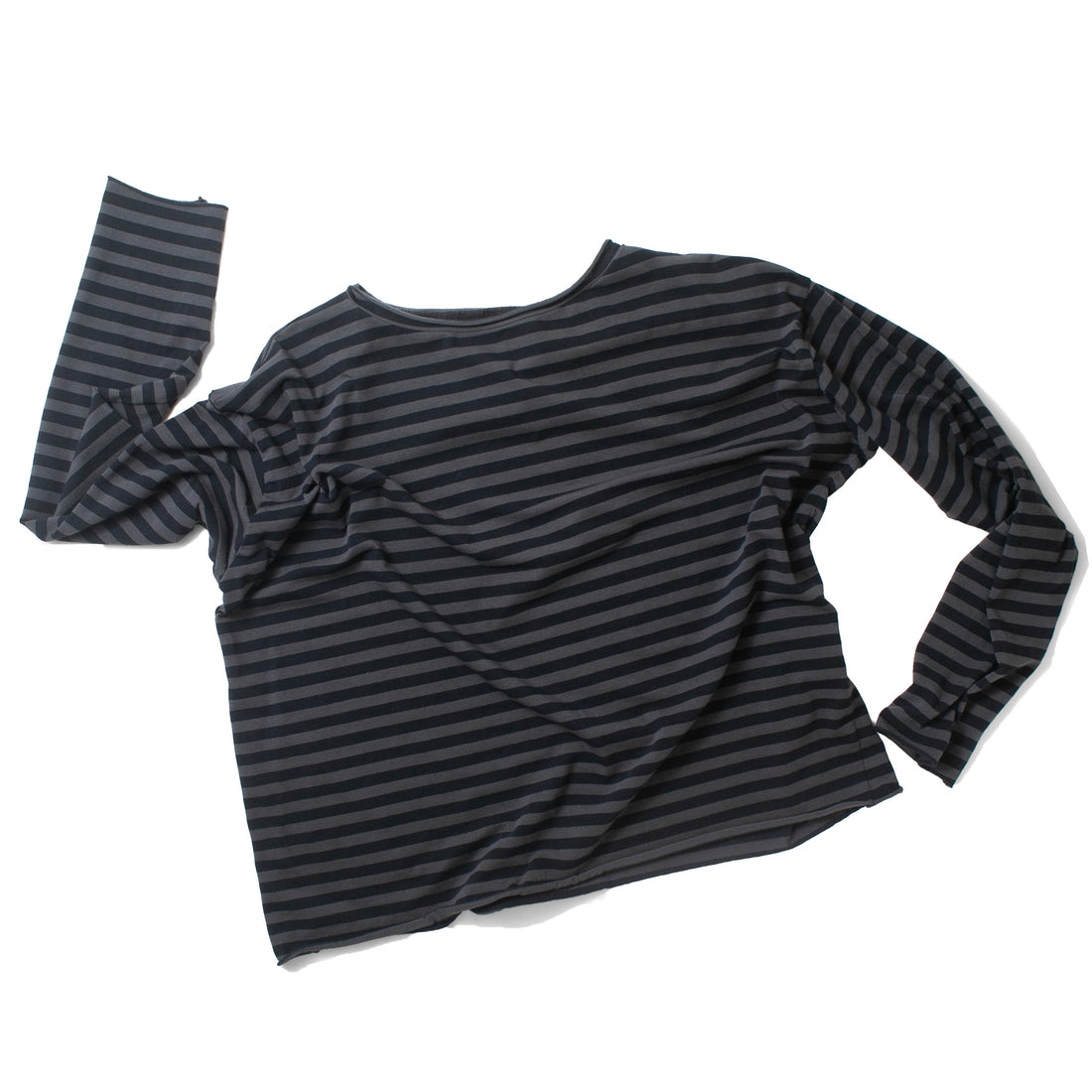 Labo.Art Lola Striped Jersey Top in Ferro