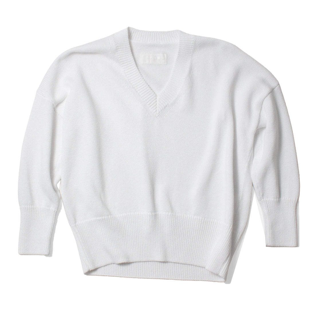 Labo.Art V Knit Sweater in White