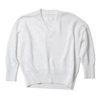 Labo.Art V Knit Sweater in White
