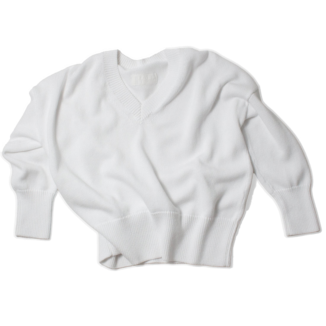 Labo.Art V Knit Sweater in White