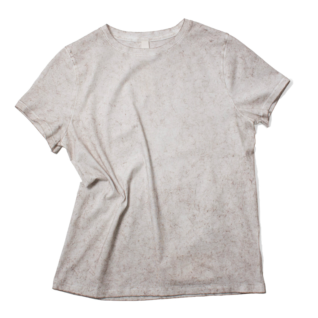 Lauren Manoogian Bias Baby Tee in Bark Cracle