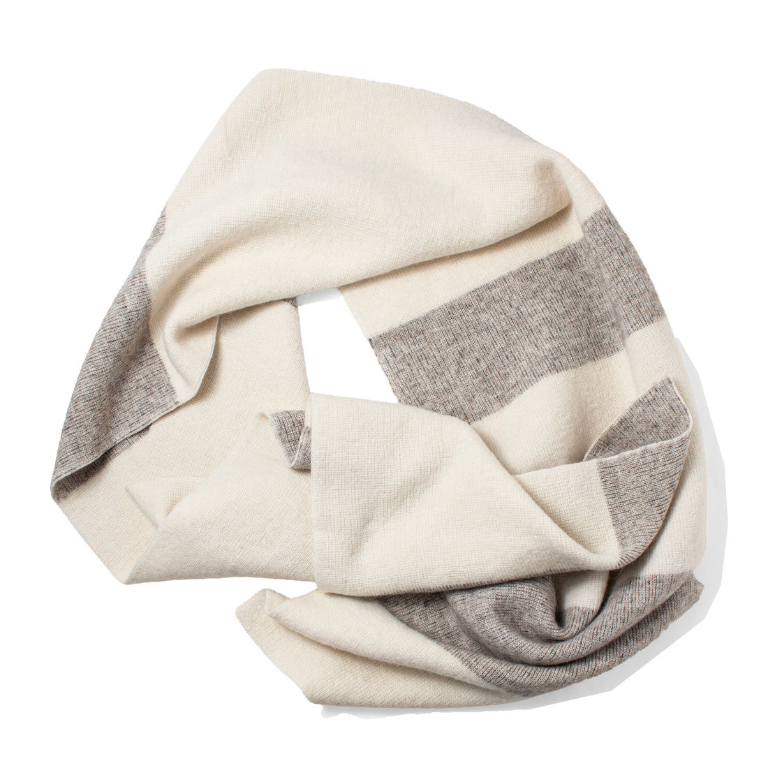 Lauren Manoogian Block Scarf in Raw White / Grey Marl