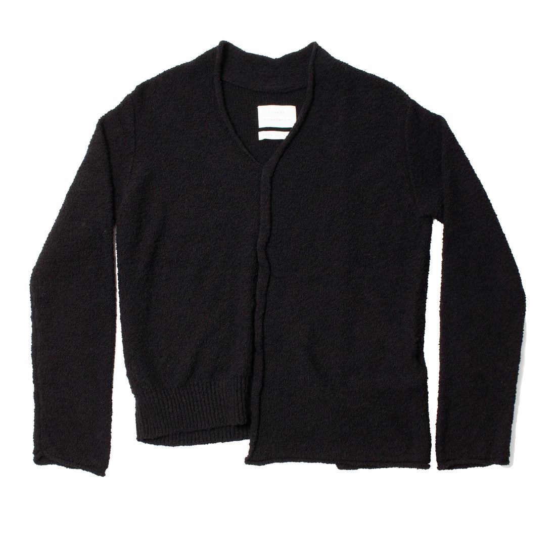 Lauren Manoogian Boucle V Neck in Black