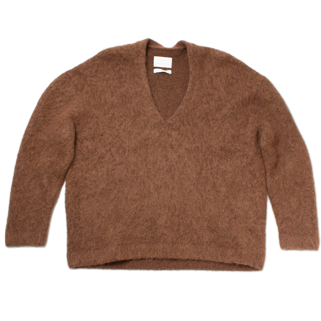Lauren Manoogian Brushed V Neck in Rust