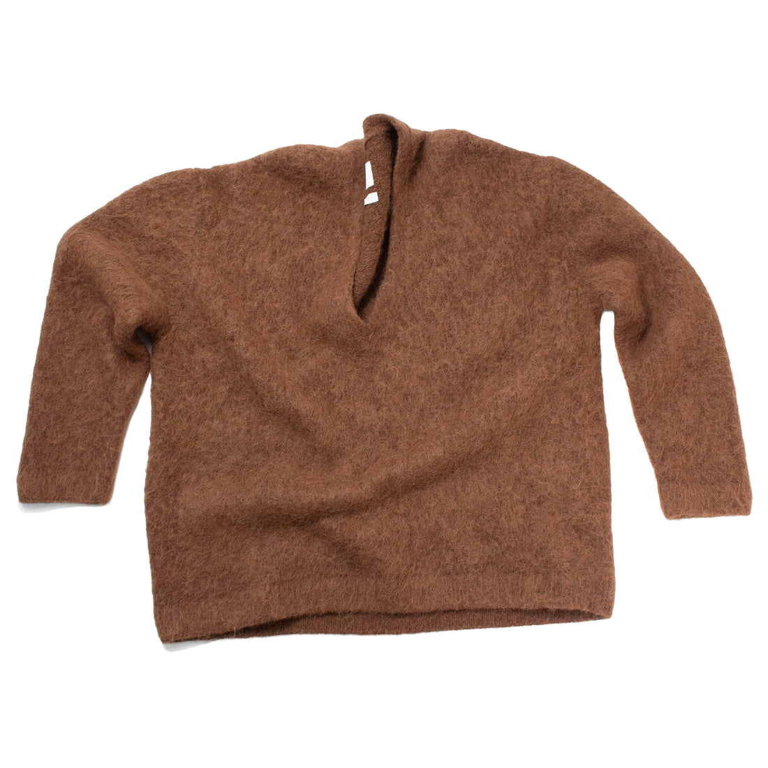 Lauren Manoogian Brushed V Neck in Rust