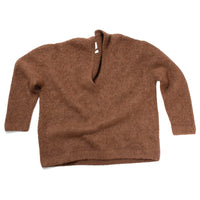 Lauren Manoogian Brushed V Neck in Rust
