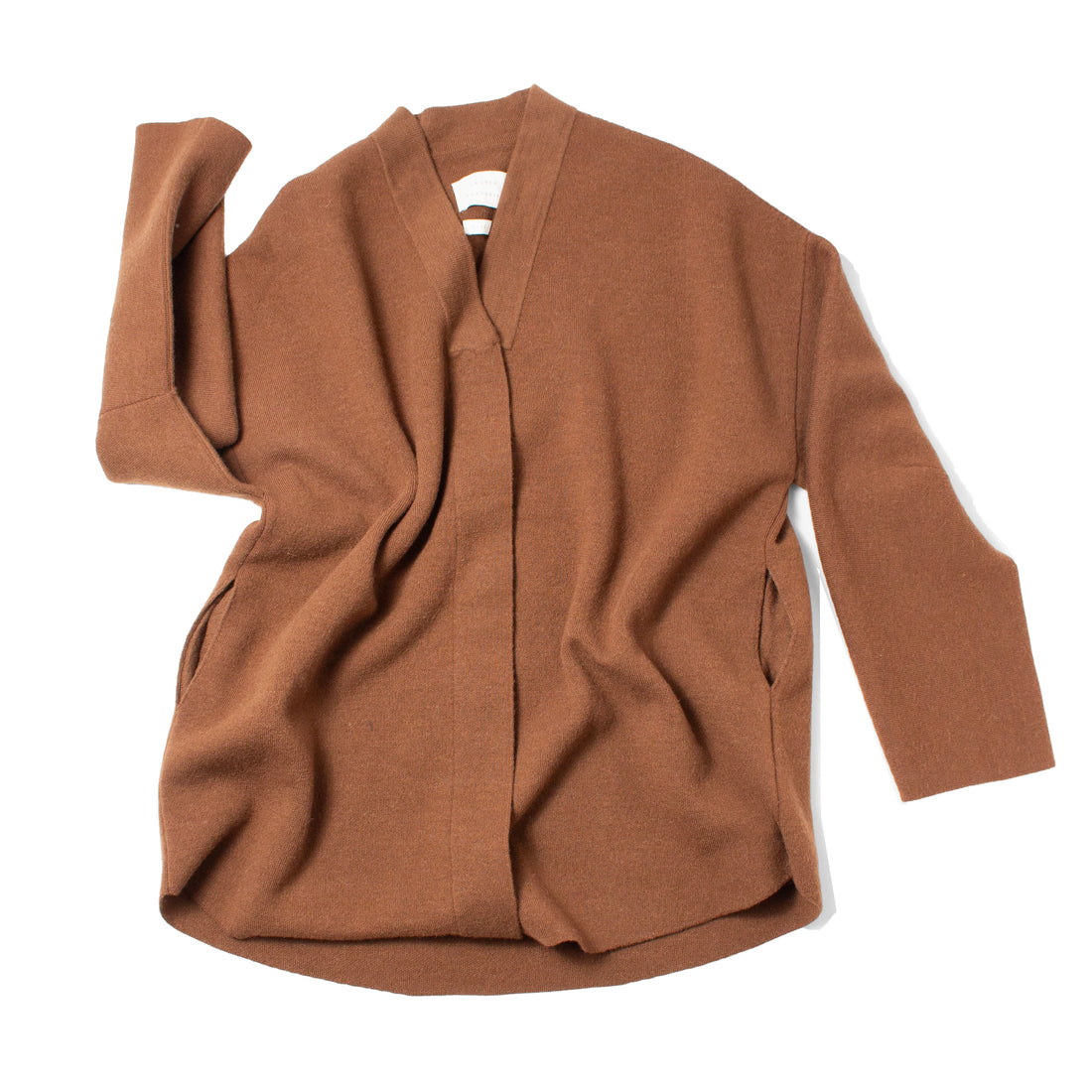 Lauren Manoogian Double Knit Lap Jacket in Rust