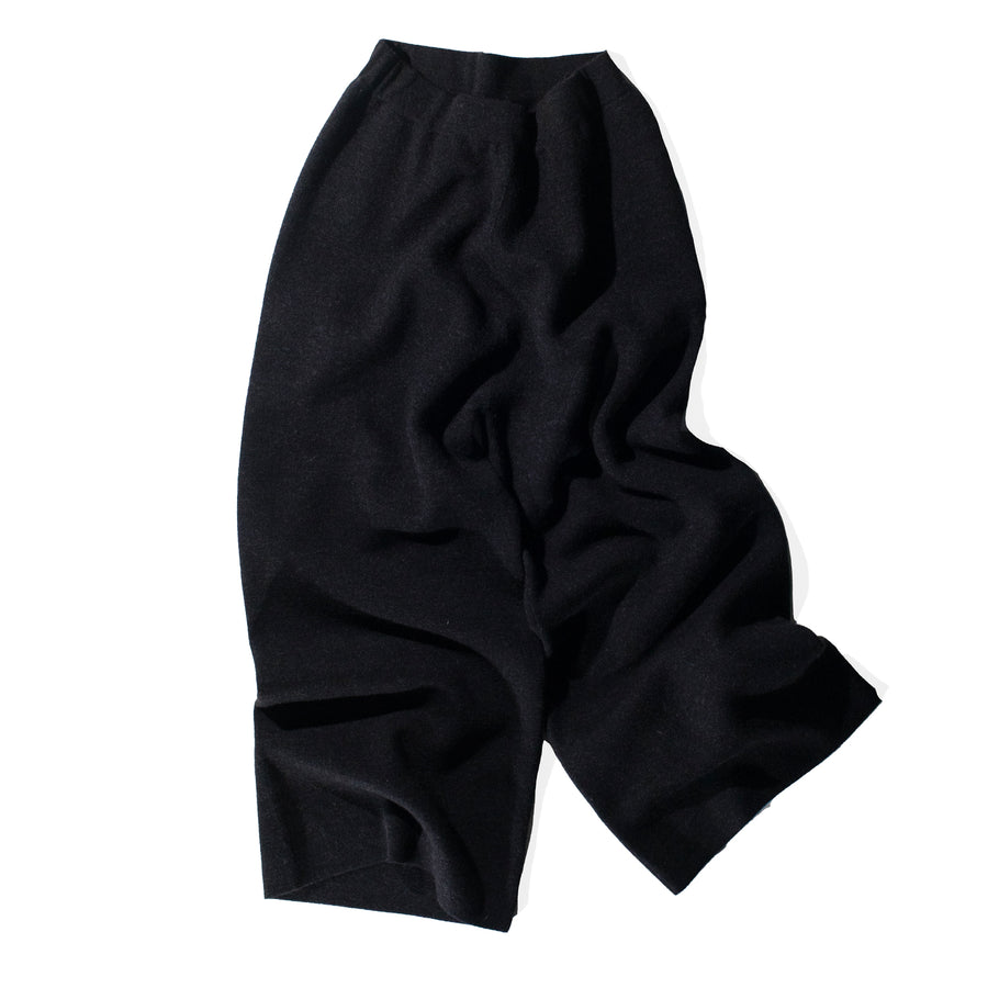 Lauren Manoogian Double Knit Pant in Black Melange
