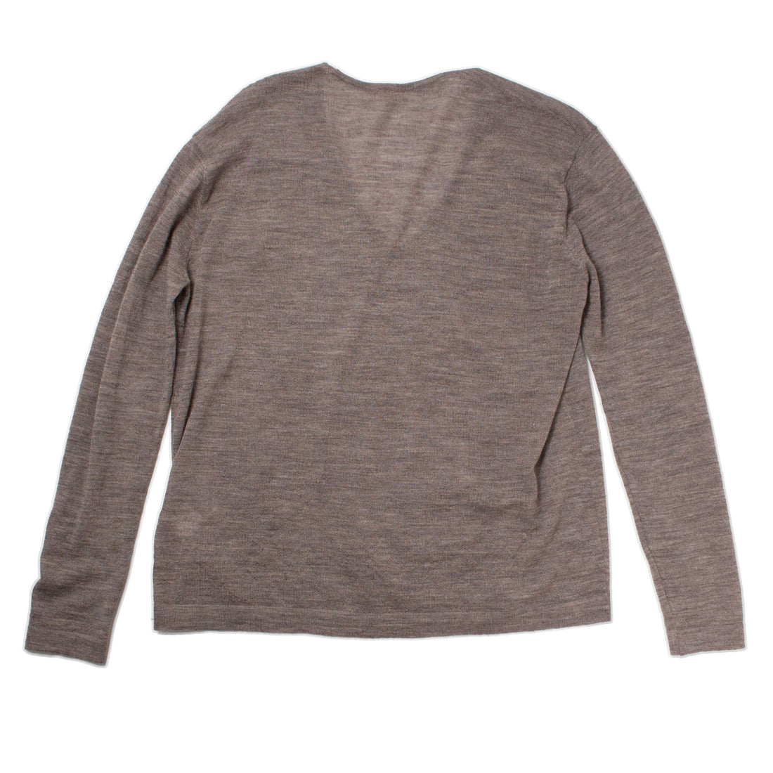 Lauren Manoogian Fine Low V Neck in Grey Melange