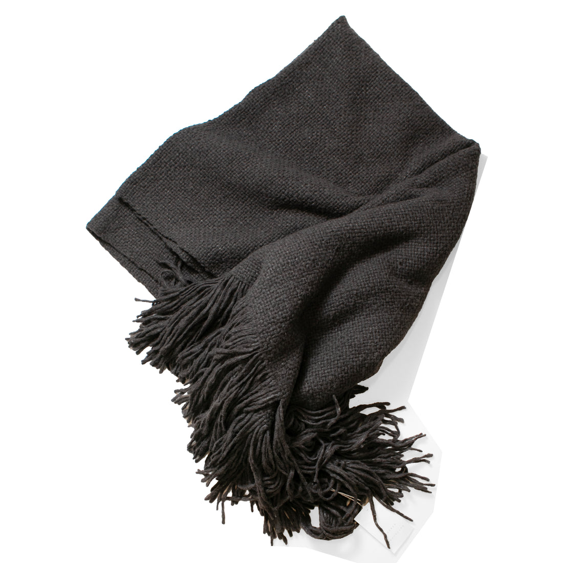Lauren Manoogian Handwoven Brushed Blanket in Coal