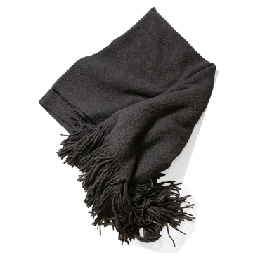 Lauren Manoogian Handwoven Brushed Blanket in Coal