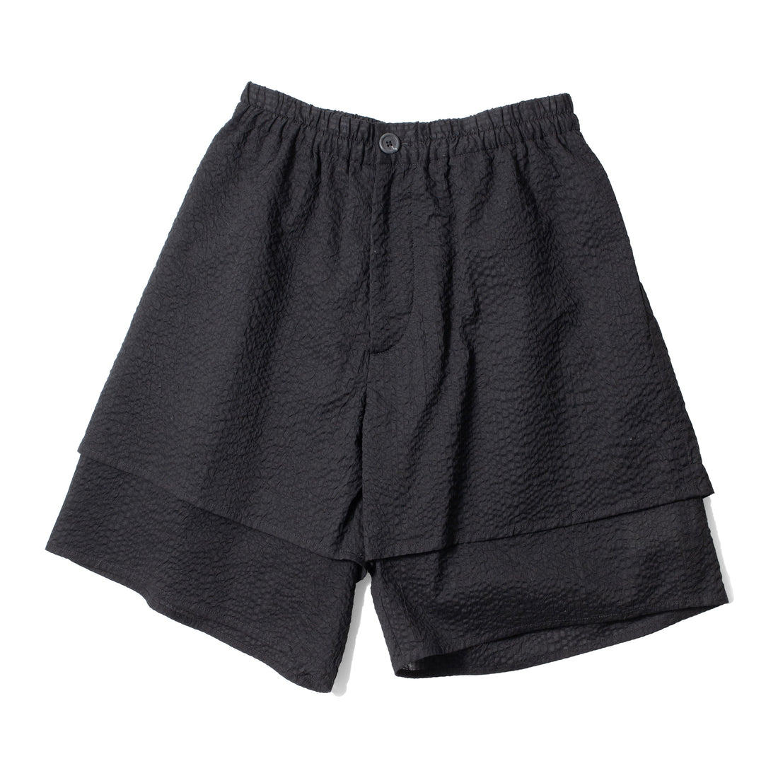Lauren Manoogian Pebbled Shorts in Black
